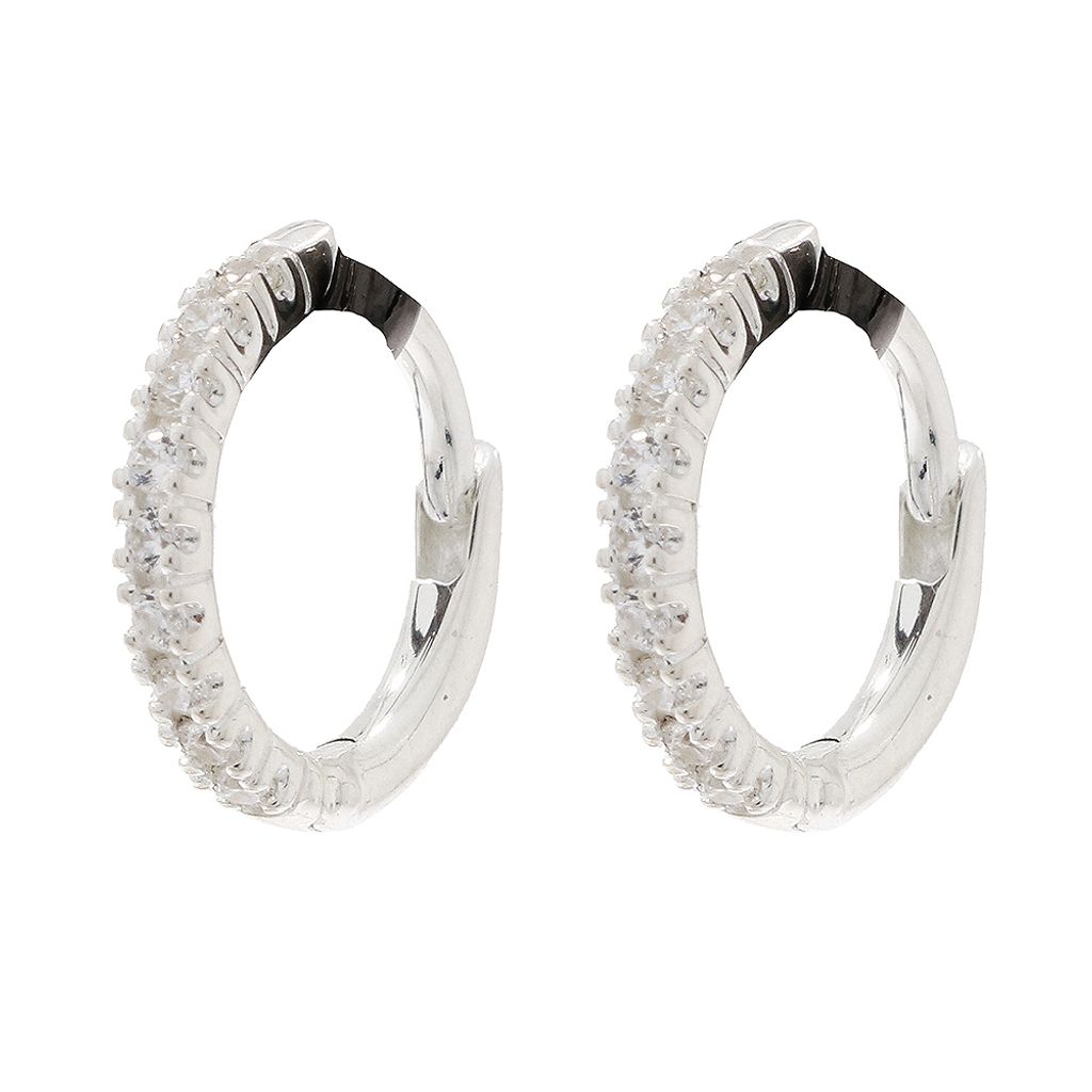Thomas Sabo Creolen Ohrringe Damen Zirkonia Silber 11 mm SCH150307