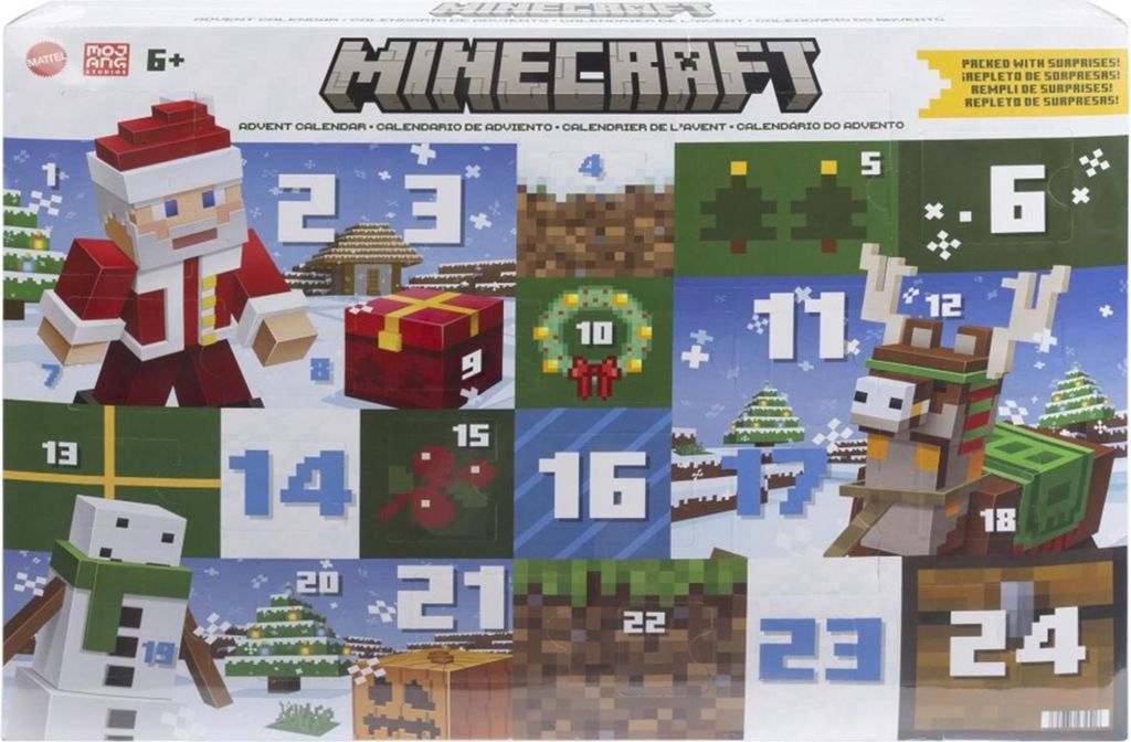 Mattel Minecraft Adventný kalendár 2024 HXM86 Obrázok produktu 
