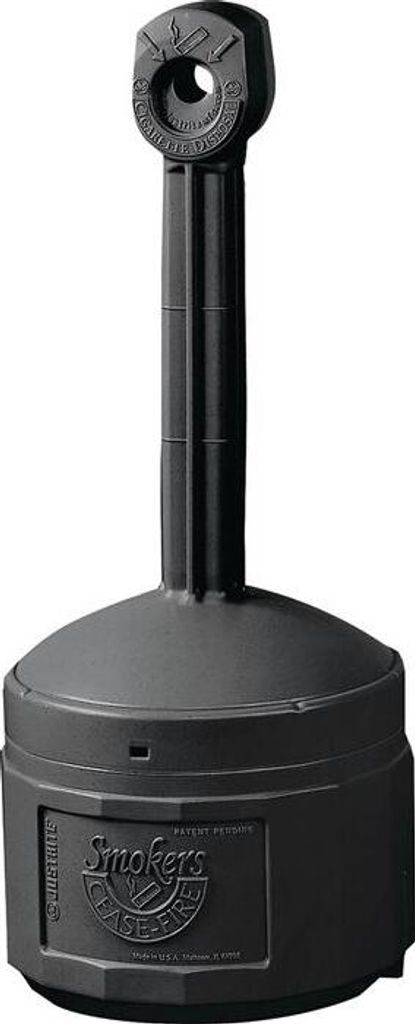 Outdoor-Stadt Aschenbecher auf einem stabilen Sockel Kapazität 15L Durchmesser 42cm h. 98cm schwarz