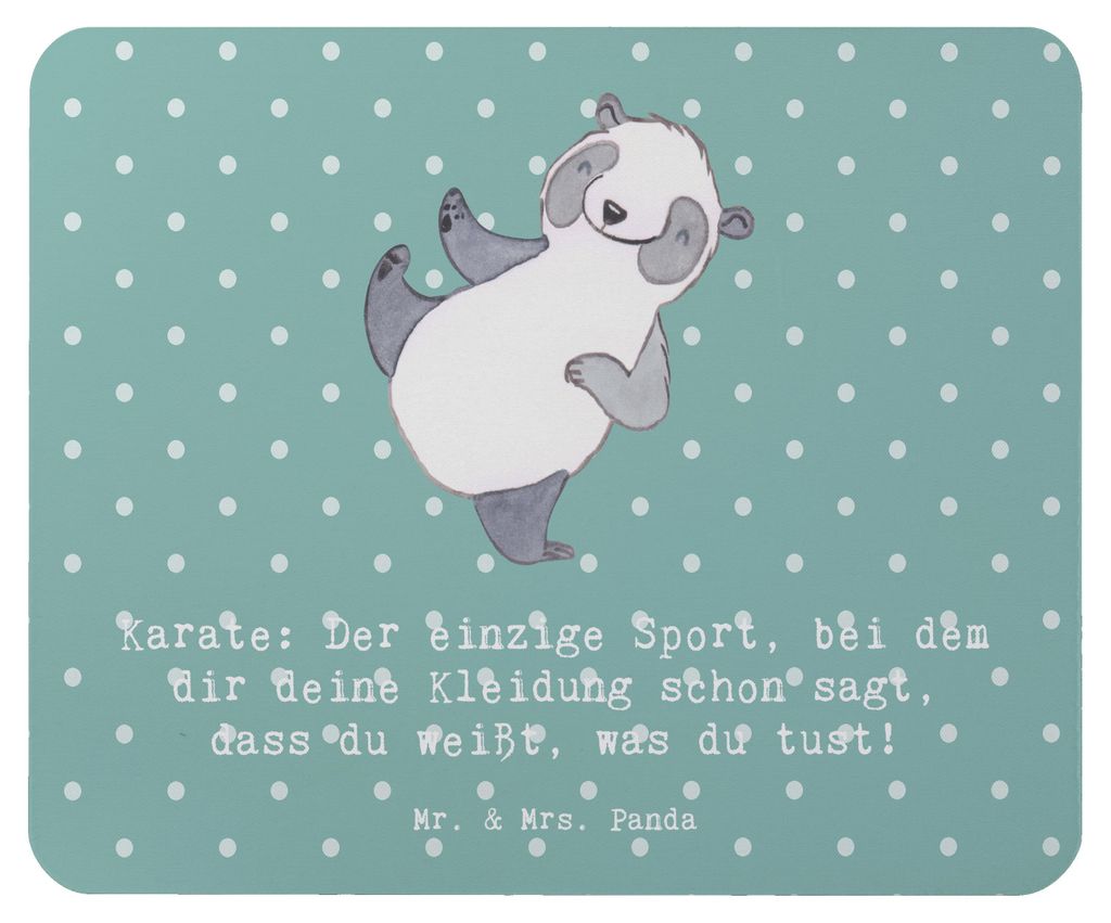 Mr. & Mrs. Panda Mouse Pad Karate Kleidung - Meeresbrise - Geschenk, Missverständnis, Tradition, computer mauspad, geistige Stärke, Teamsport, Sp...