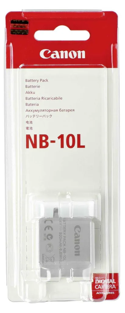 Batterie Li-Ion NB-10L haute capacité 920 mAh pour Canon G15 et SX40