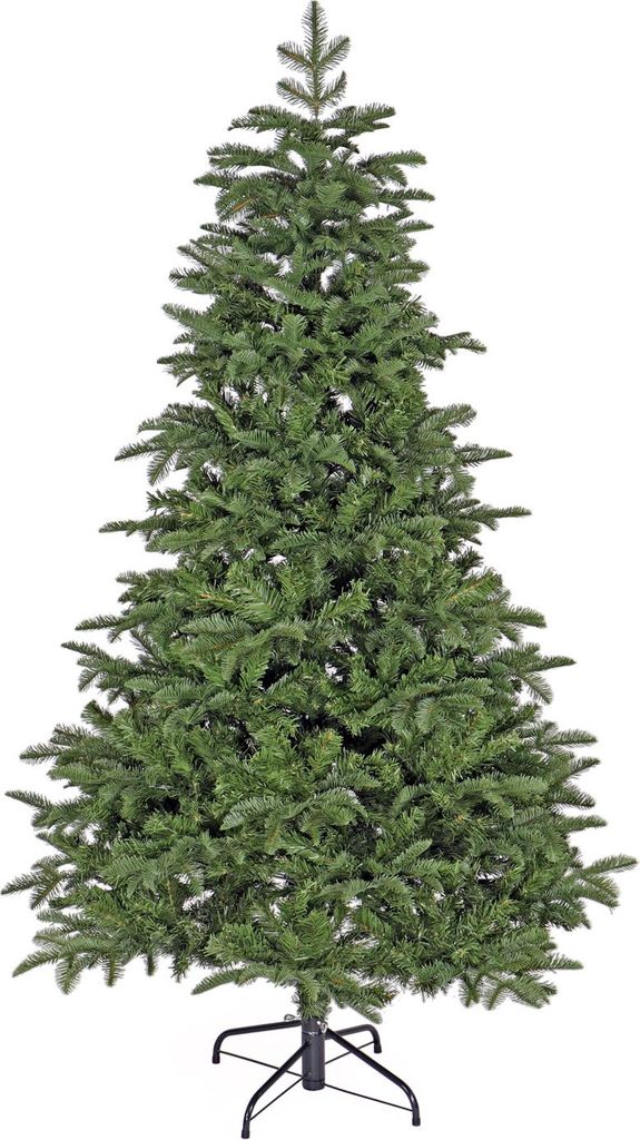 CLGarden Künstlicher Weihnachtsbaum 210 cm natürliche Zweige PE Spritzguss und PVC, realistischer künstlicher Tannenbaum Kunstbaum 2,10 Meter