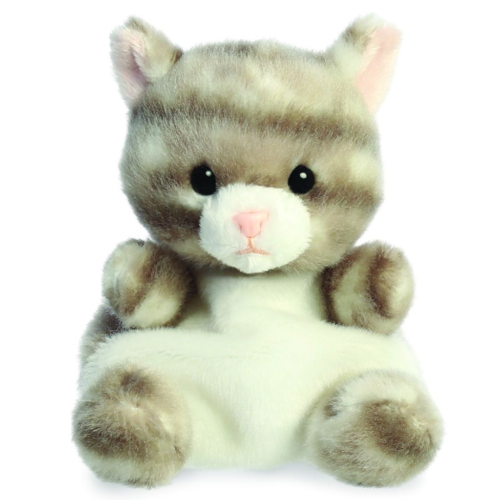 Aurora Palm Pals Silver Kitty Cat Grau 13cm Produktbild 