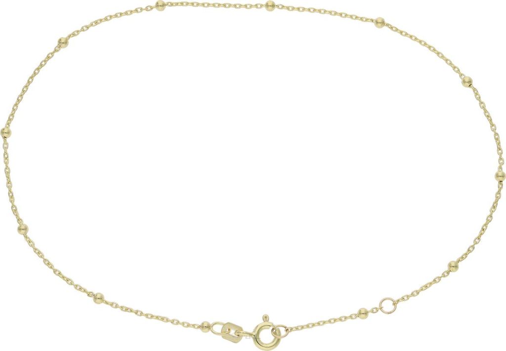 Fußkette Gold 333 mit 12 Kugeln 2 mm Länge 25 cm JL48-04-0114 Germany