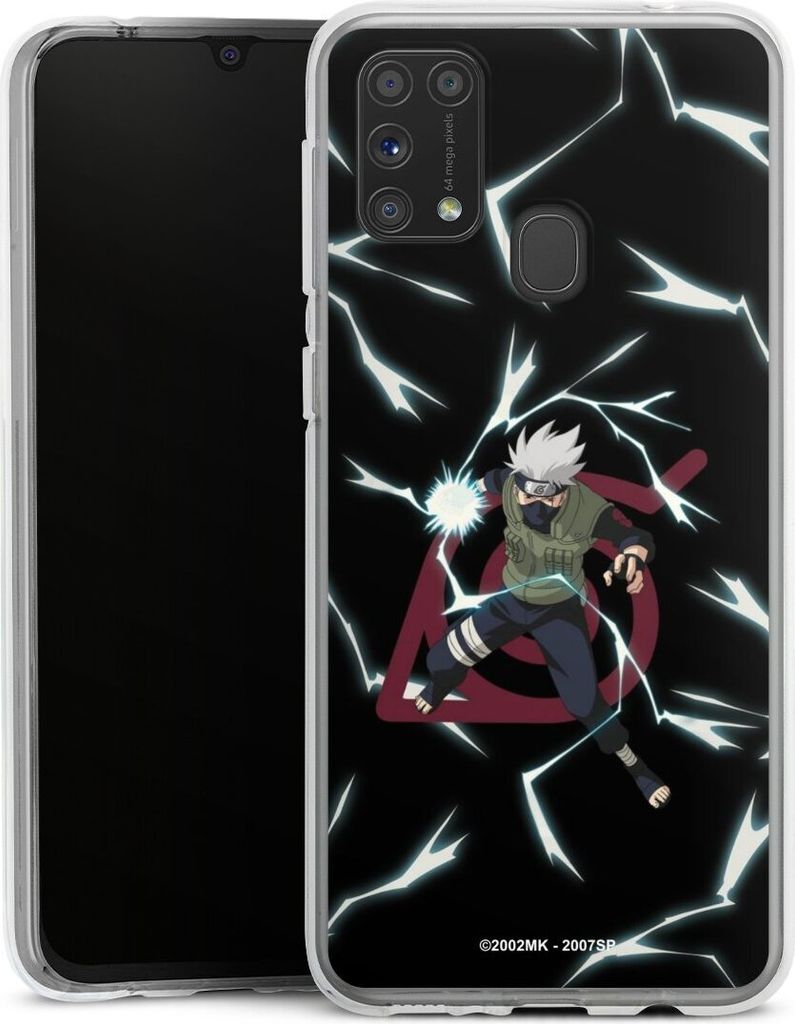 DeinDesign Handyhülle für Samsung Galaxy M31 Silikon Hülle Case Smartphone Schutzhülle Naruto Shippuden Offizielles Lizenzprodukt Kakashi