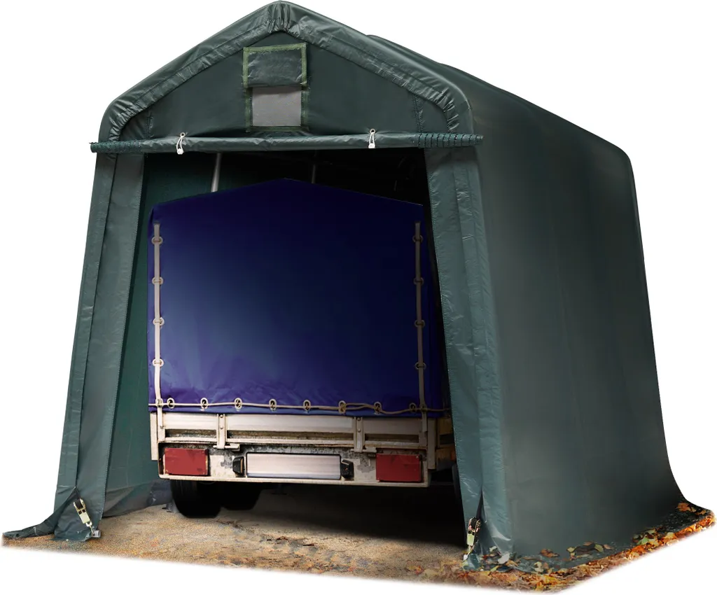 Garage Mobile pour Hivernage Voiture et Bateau 2,4x3,6 m Coloris Vert