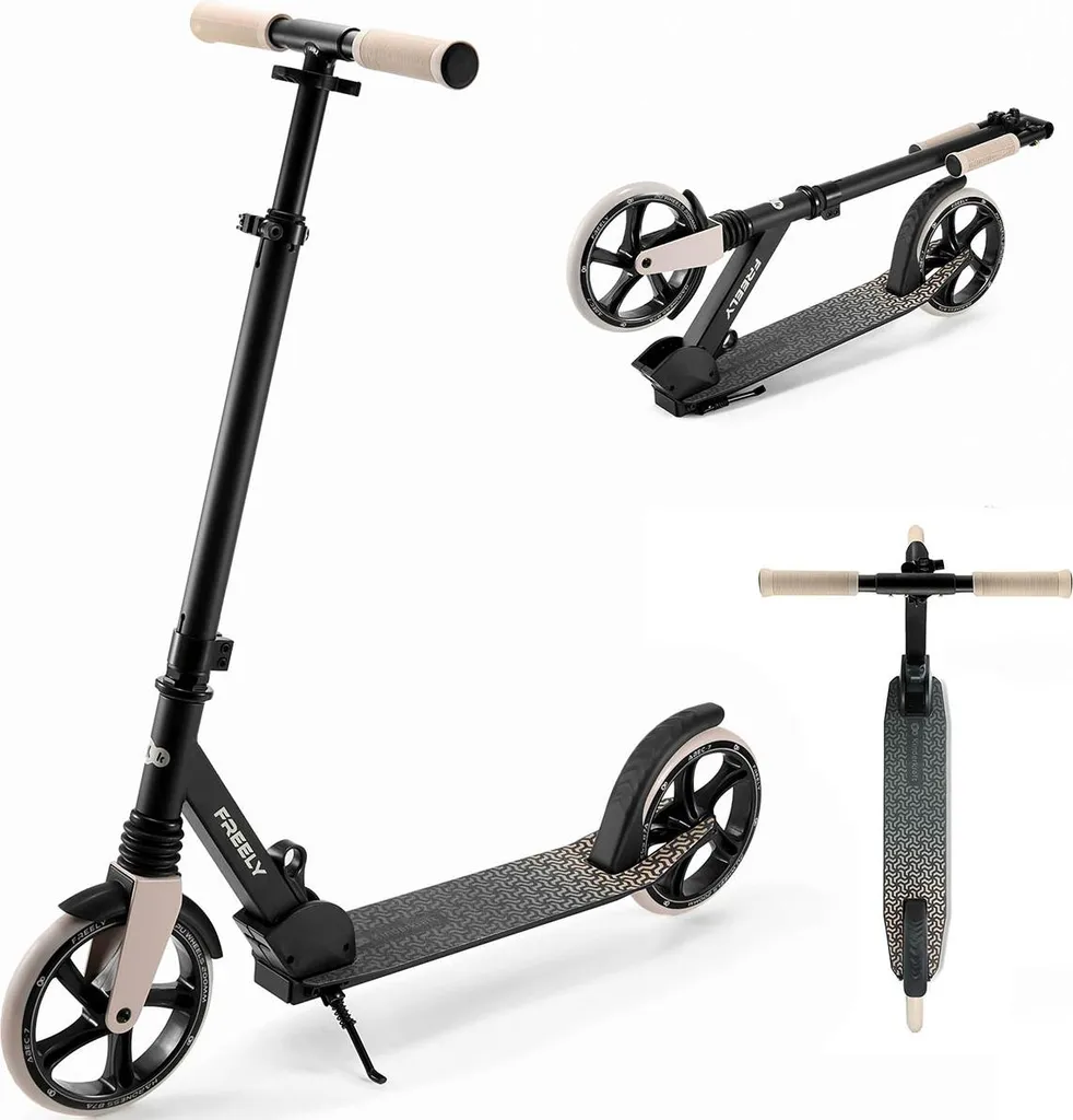 Trottinette Kinderkraft Freely Beige Stable et Légère pour Débuter