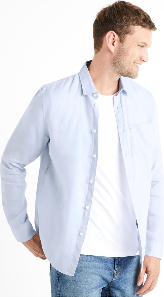 Celio Daflix Leinenhemd 1120395__XXL