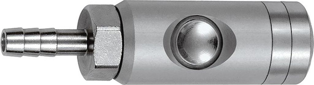 Riegler Druckknopf-Sicherheitskupplung NW 5,5, drehbar, Alu, Tülle LW 13