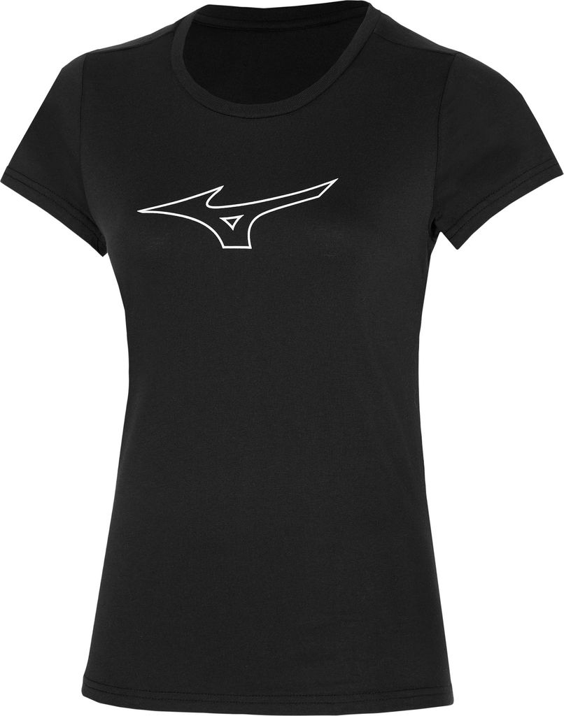 Mizuno RB Logo Tee T-Shirt Damen Schwarz
