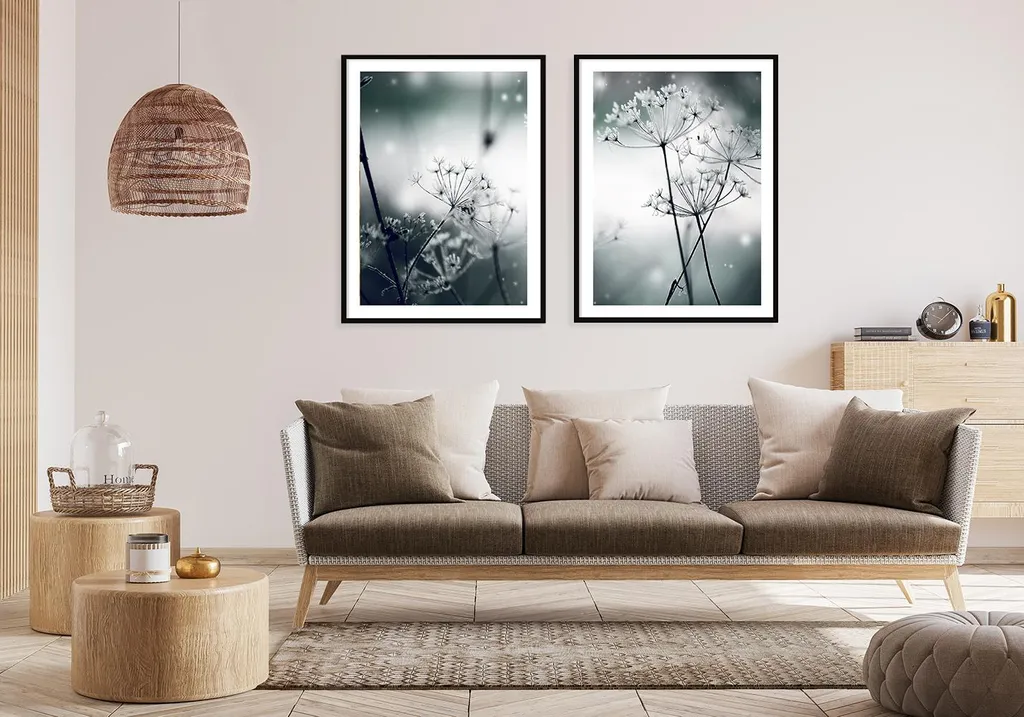 Tableau Décoratif Pissenlits Boho P2073 Set de 2 Cadres 53x73cm - 3
