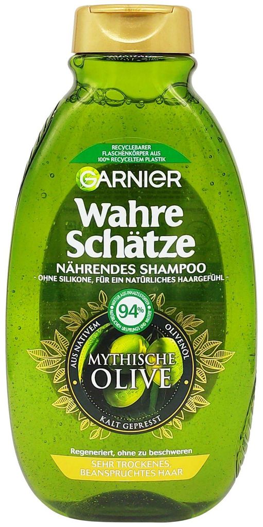 Garnier Wahre Schätze Mythische Olive Shampoo mit Olivenöl Produktbild 