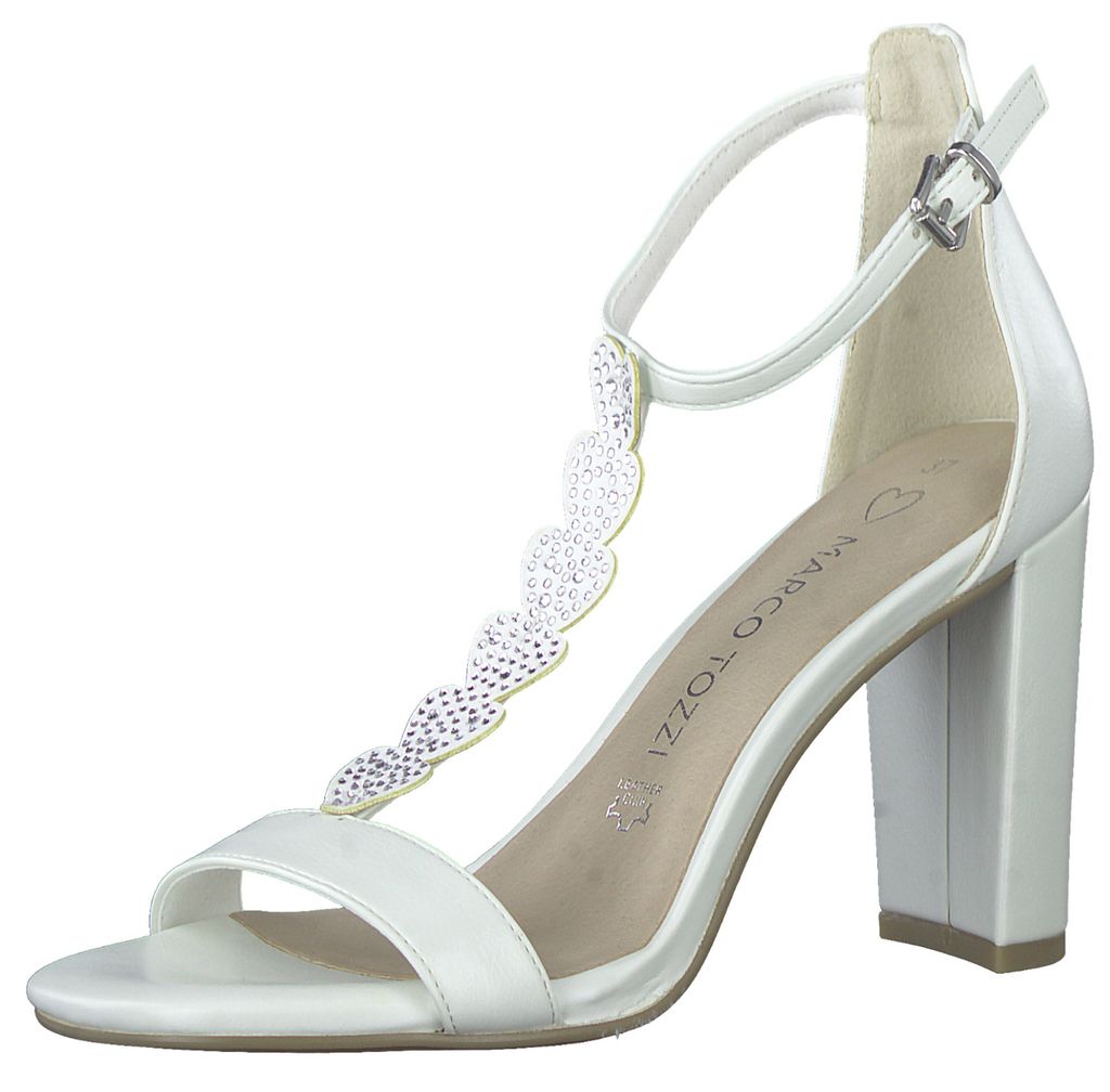 Marco Tozzi Damen Sandalen Hochzeit 2-28310-20 Weiß