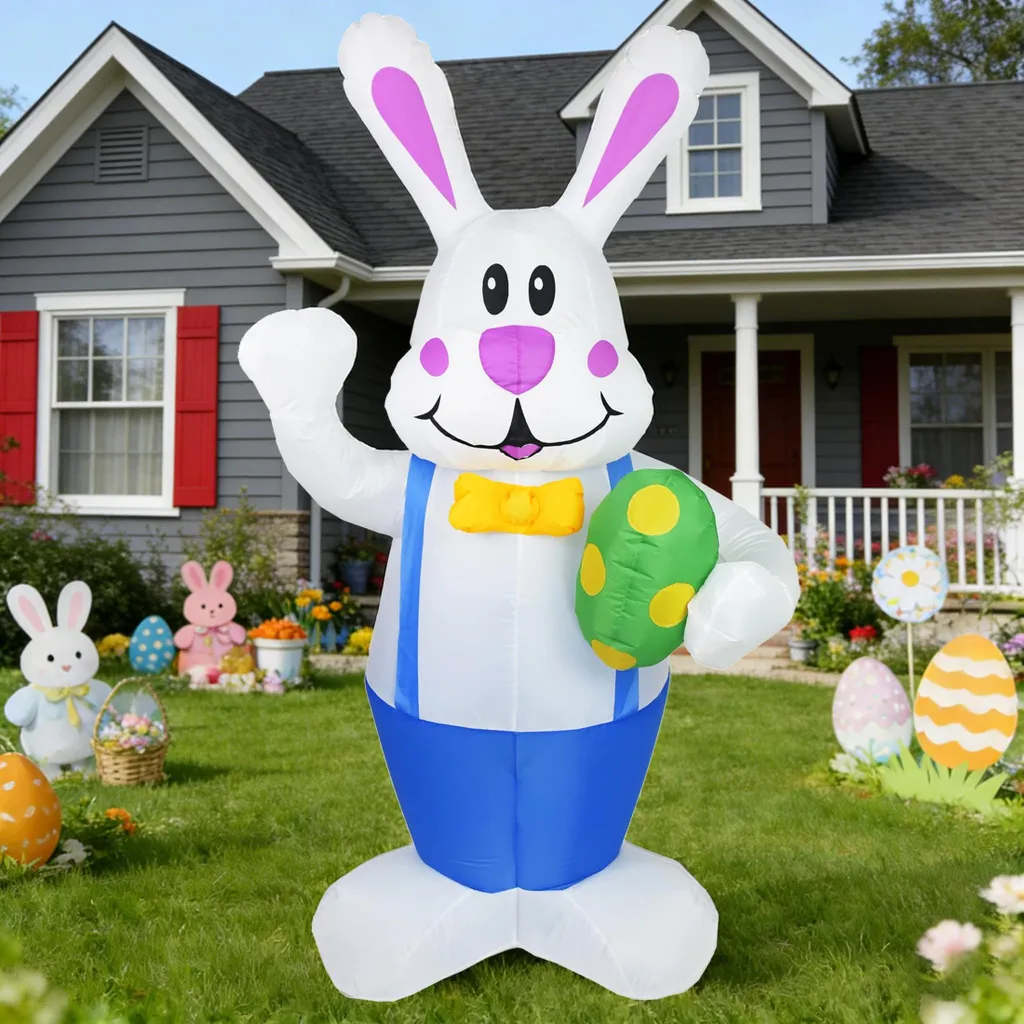Lapin de Pâques Géant pour Décoration Extérieure et Fête de Famille