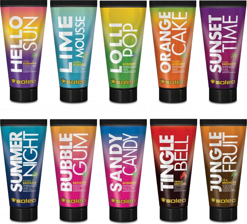 Set Soleo paquet Set x10 pièces tubes bouteilles 100 ml Image du produit 