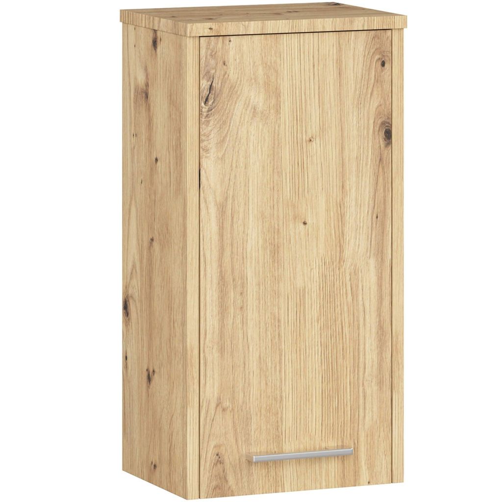Badezimmer Wandschrank – Bad Hängeschrank – Badschrank hängend – FIN – 30 cm – Artisan Eiche – Kompakte Badaufbewahrung im klaren Design