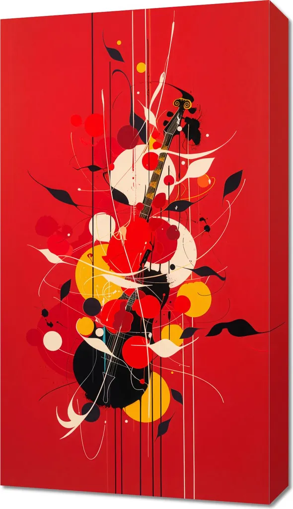 Quadro 40x70 cm Melodyjna Barwa - Stampa su Tela Moderna per Arredo