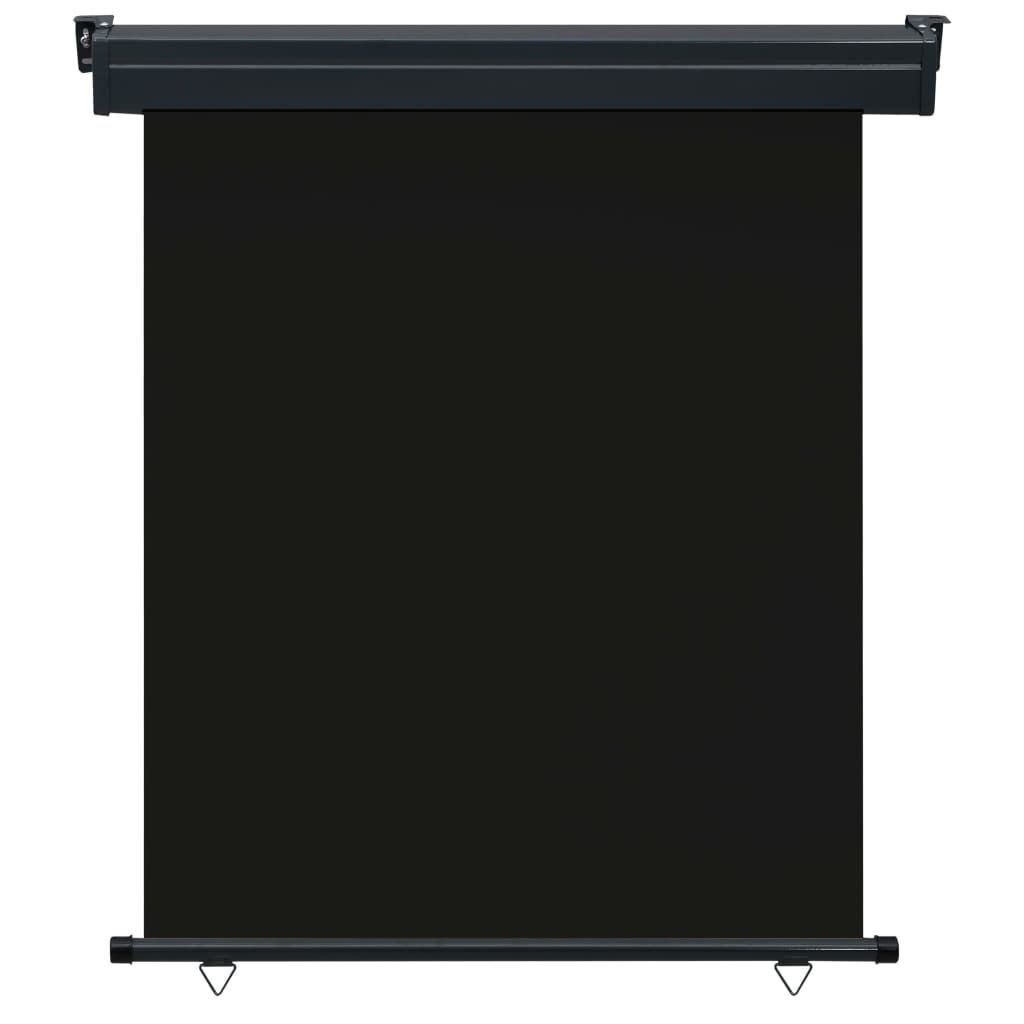 vidaXL Balkon-Seitenmarkise 145x250 cm Schwarz Produktbild 