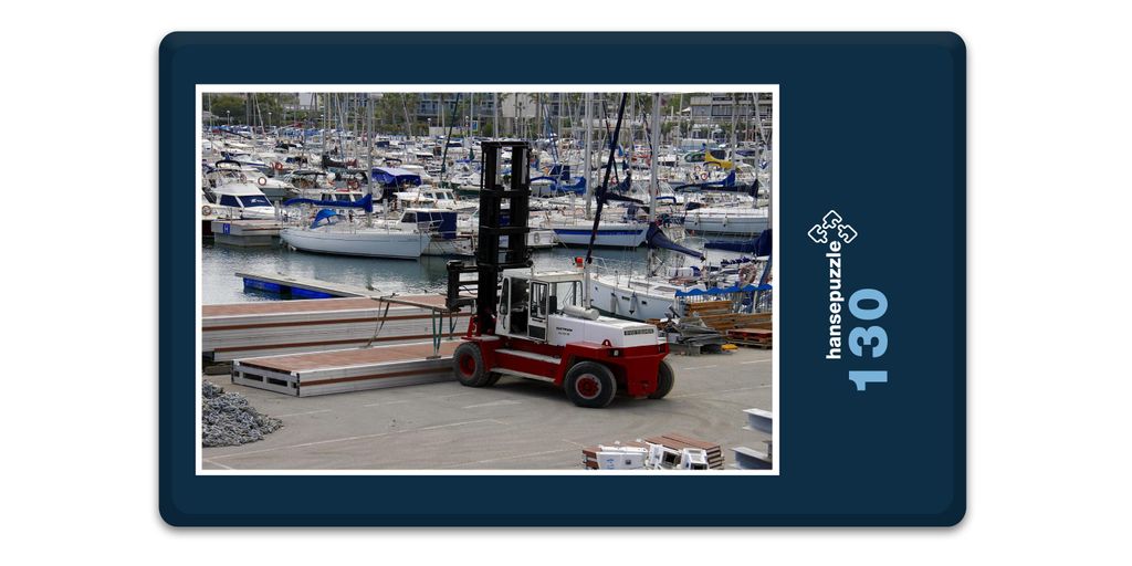 hansepuzzle 17116 - Yacht-Hafen Puzzle, 130 Teile, Orte, 28,7 x 20,0cm mit hochwertiger Aufbewahrung, Kartonbox und wiederverschließbarem Beutel