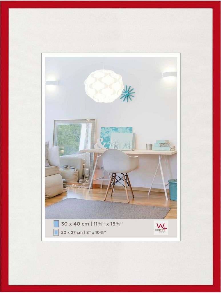 Walther Design New Lifestyle 30 x 40, Kunststoff, Rot, 20 x Produktbild 