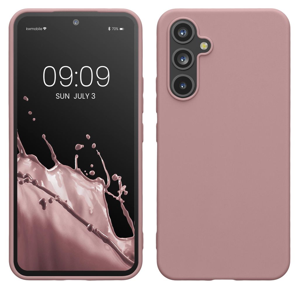 kwmobile Handyhülle für Samsung Galaxy A54 5G Hülle - TPU Case - Kabelloses Laden - Schutzhülle Cover in Nude Lilac