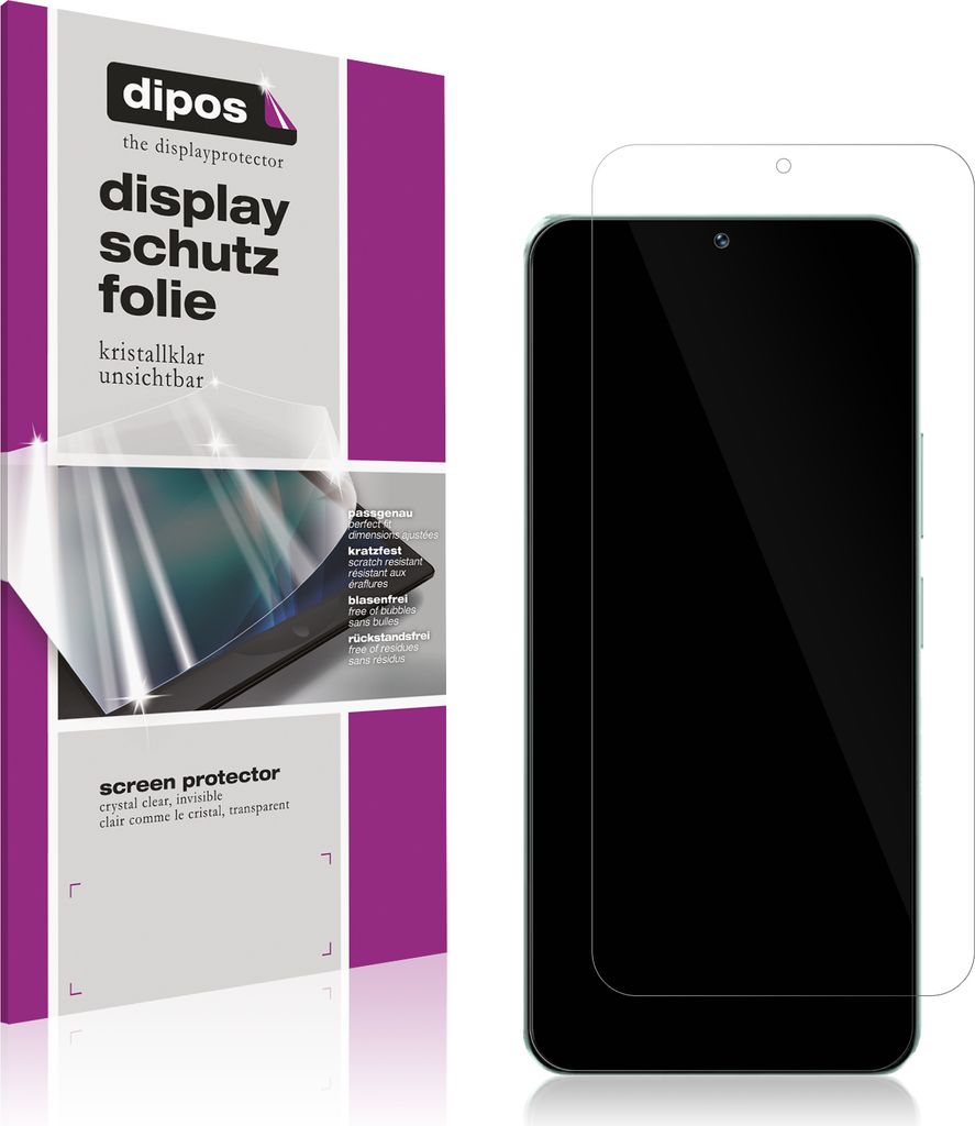 4x Schutzfolie für Vivo Y18T klar Displayschutzfolie Folie Display Schutz dipos