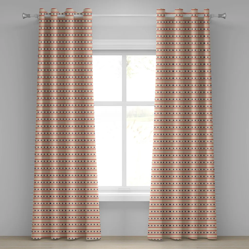Rideau facile à poser motifs USA 280x175 cm pour Décoration sans Effort