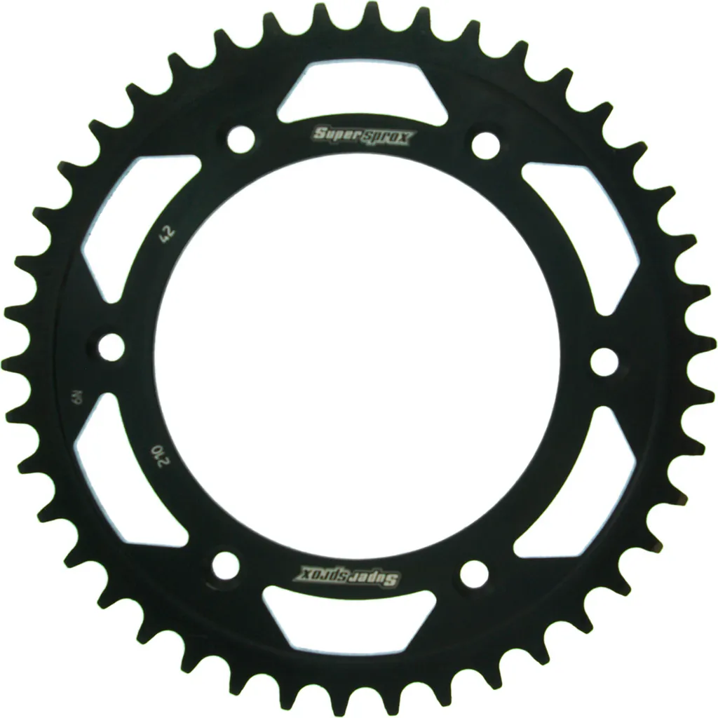 Pignon de sortie de boîte 42 dents pas 520 noir pour transmission moto