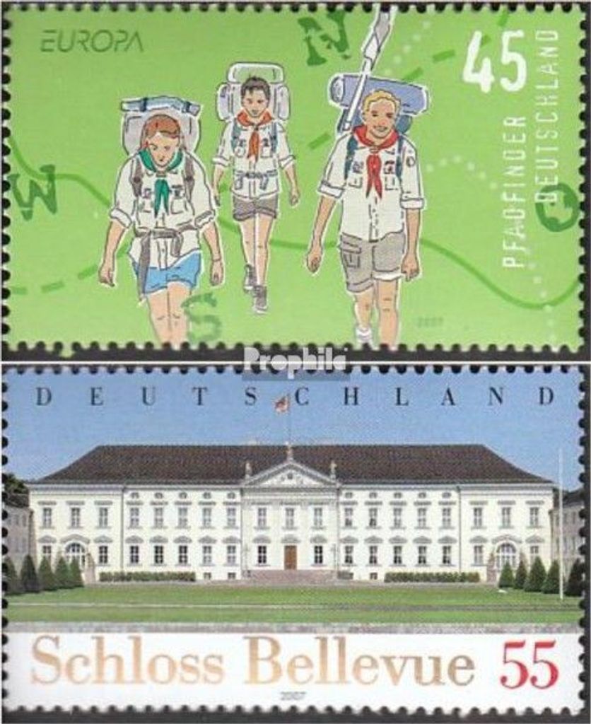 Briefmarken BRD (BR.Deutschland) 2007 Mi 2600,2601 (kompl.Ausg.) gestempelt Pfadfinder
