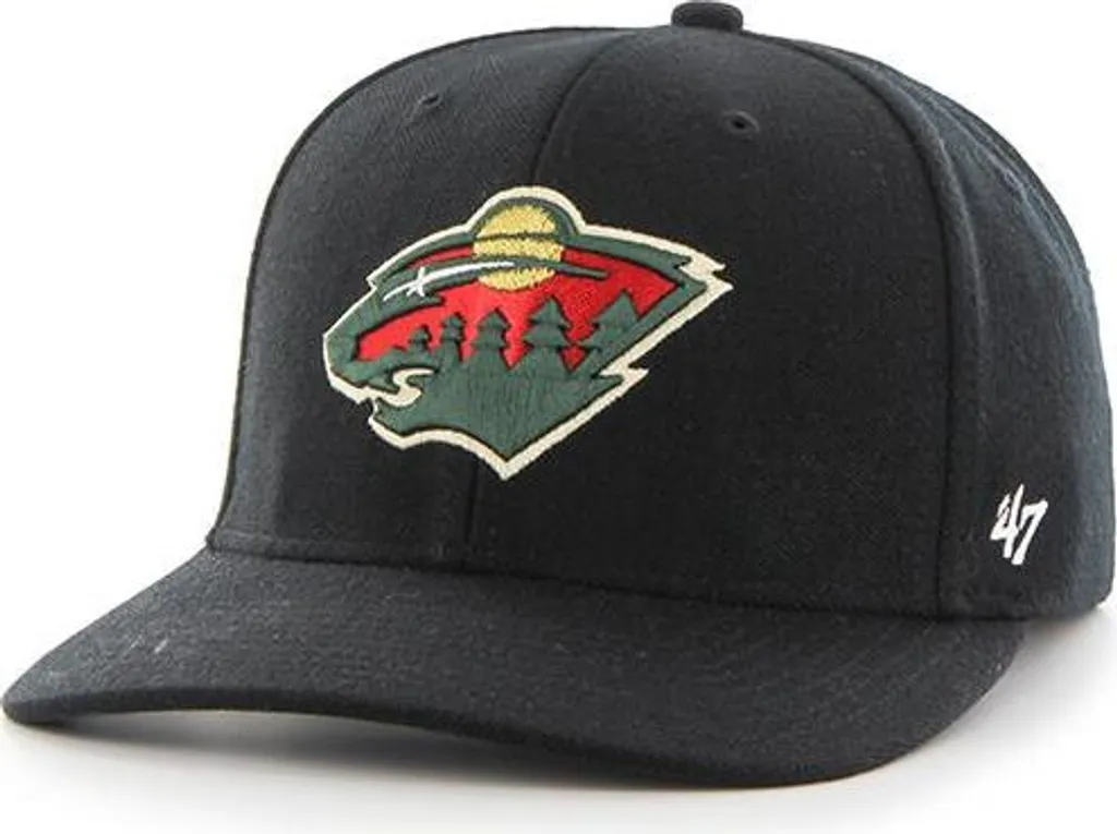 Minnesota Wild '47 Contender Cap Senior S/M Black | NHL Lifestyle Wear