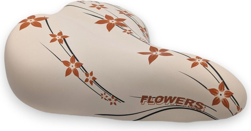 Selle Montegrappa Sattel HAPPY FLOWERS Creme Fahrrad Damen Produktbild 