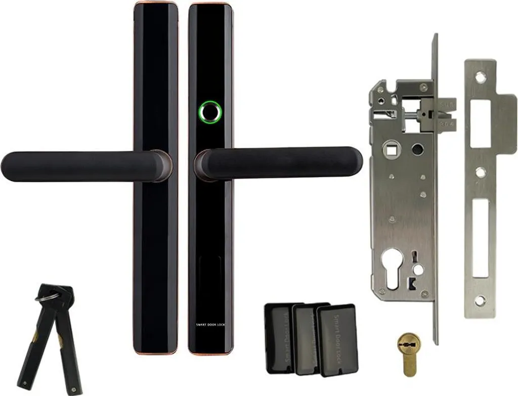 Serrure connectée à code et badge RFID pour porte intérieure ou entrée