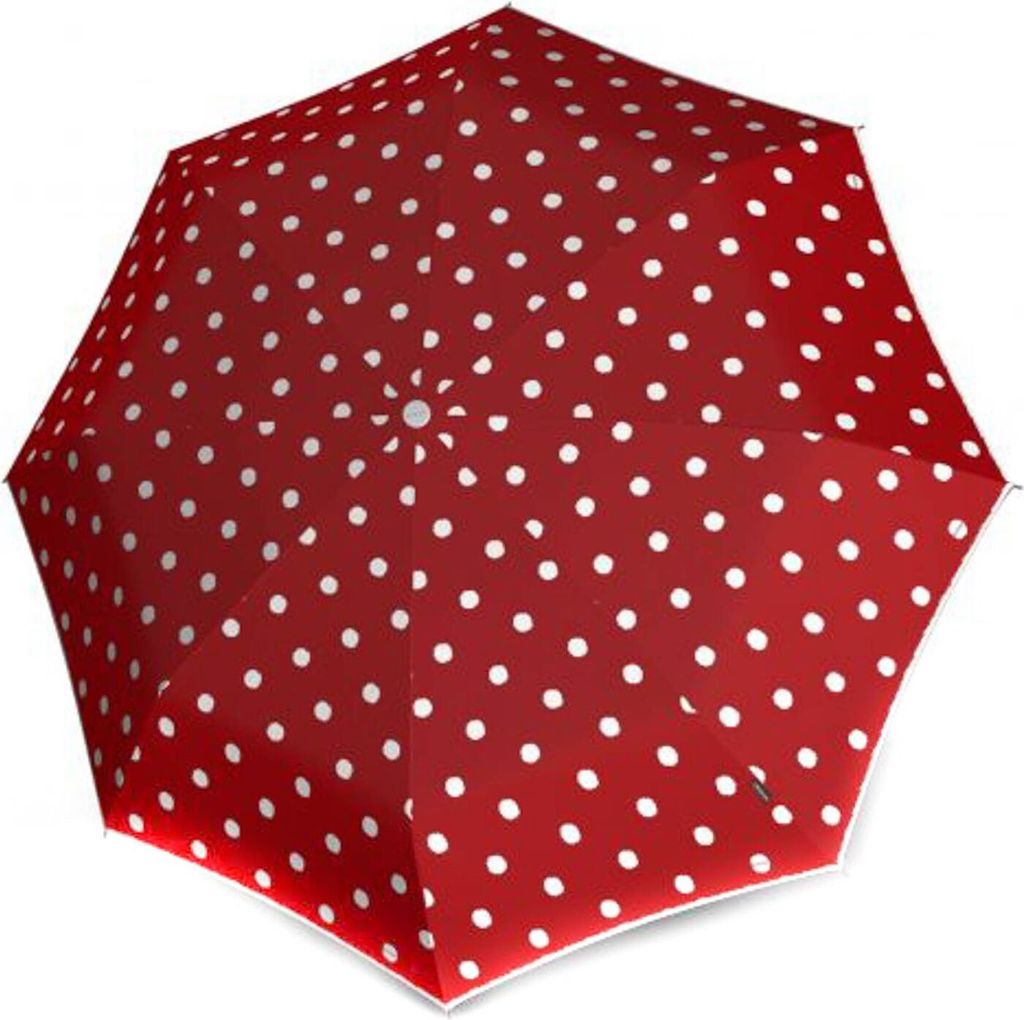 Knirps Taschenregenschirm Regenschirm T.200 Medium Duomatic Dot Art Red rot