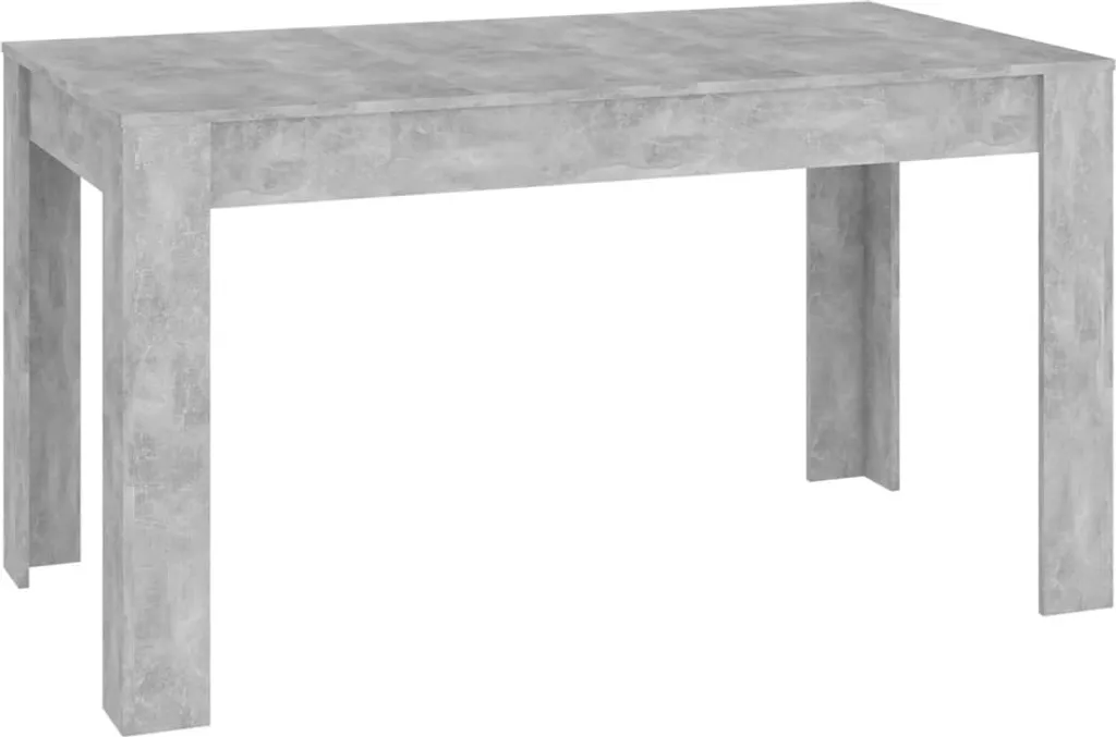 Tavolo Familiare vidaXL 140x75 cm Grigio Cemento | Pranzo e Cena