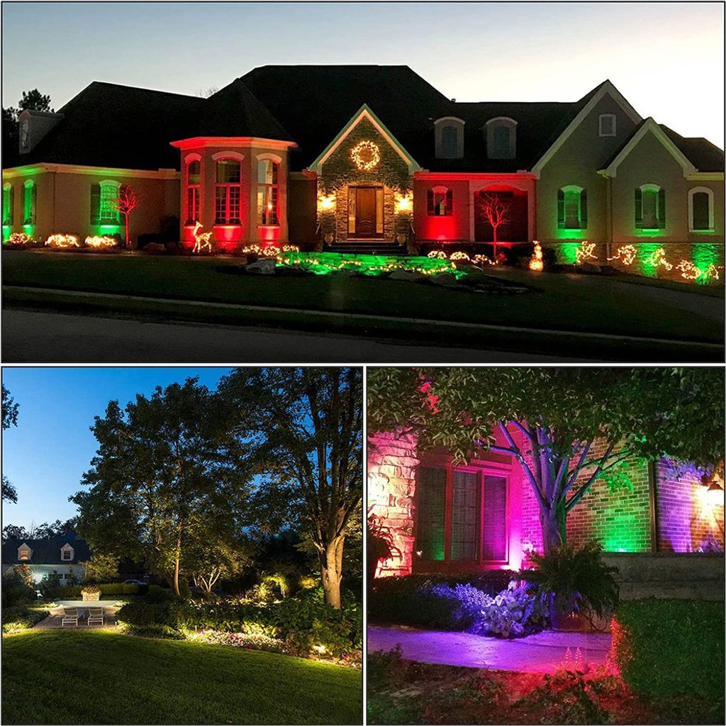 2 Stück 6W Garten LED Strahler RGB Warmweiß Außen Produktbild 8