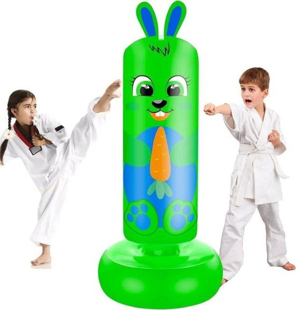 Sac de frappe enfant lapin sur pied : fini le stress et l'agitation !