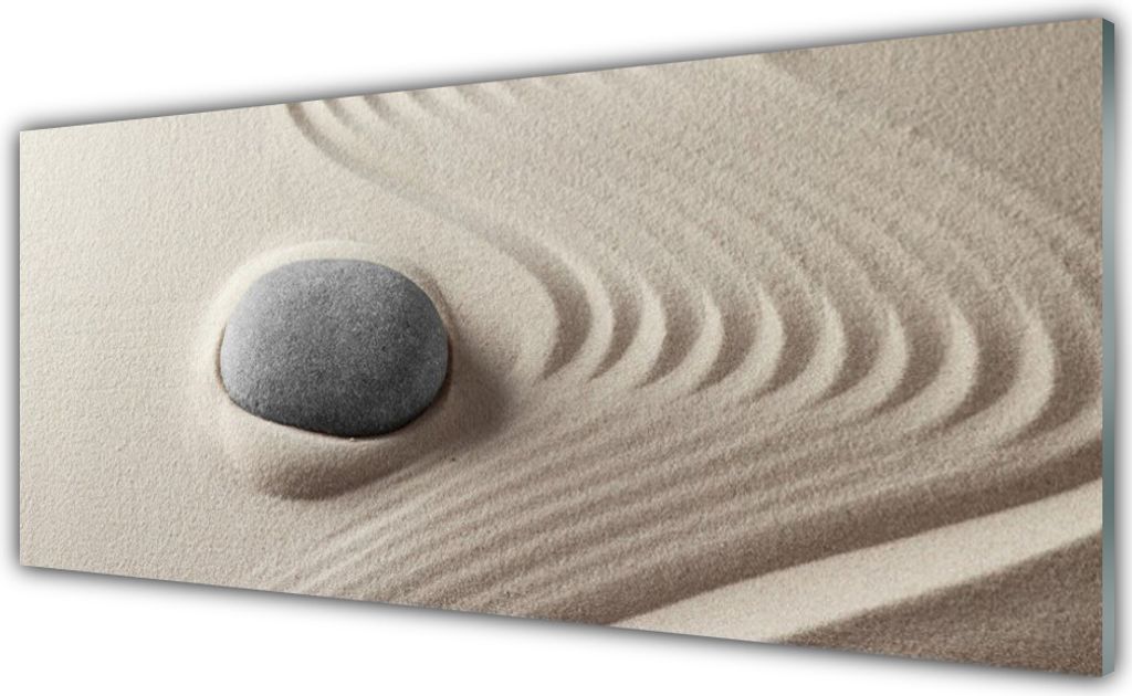 Glasbilder 125x50 Wandbild Druck auf Glas Sand Steine Kunst