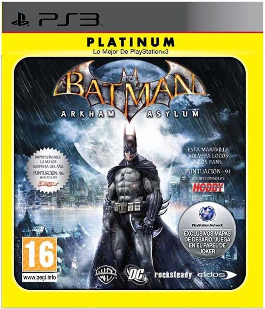 Playstation Games Ps3 Batman Arkham Asylum Platinum PAL PAL