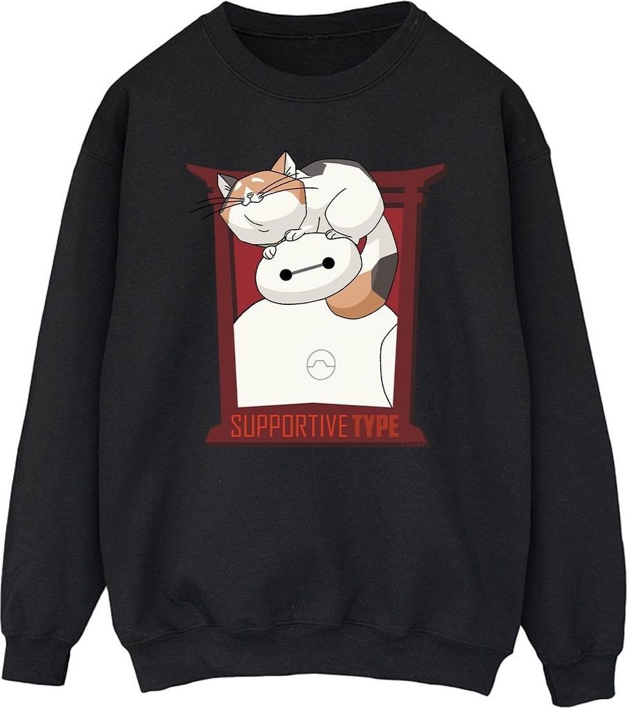Disney - "Big Hero 6 Support" Sweatshirt für Herren BI15342 (M) (Schwarz)