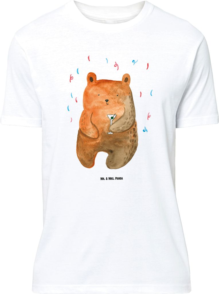 Mr. & Mrs. Panda Größe L T-Shirt Bär Party - Weiß - Geschenk, mit Spruch, Shirt, Teddy, Geburtstagsgeschenk, Mitbringsel, Lustig, Geburtstag, T...