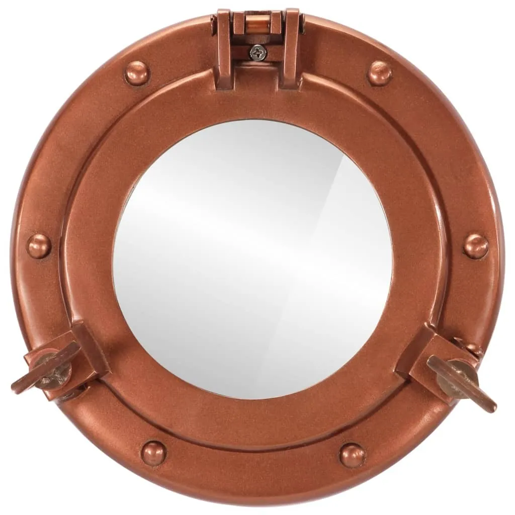 Specchio Rotondo Design Oblò Ø23 cm - Alluminio Minimal per Interni