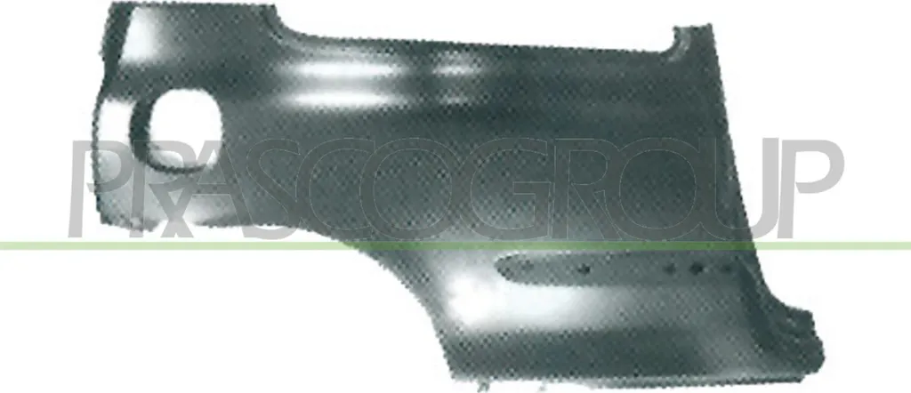 Panneau de réparation arc d'aile arrière gauche pour Clio 2 Phase 1 et 2