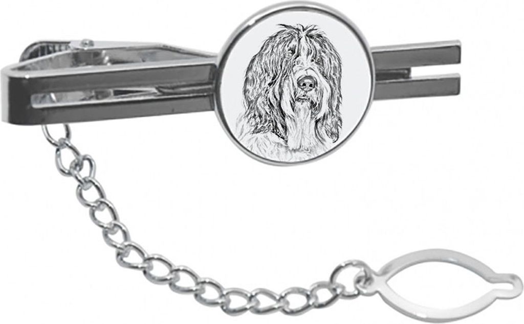 Schapendoes, Niederländischer Schapendoes - Krawattenklammer mit Hund, personalisierter Krawattenclip, einzigartiges Geschenk für Männer von der...