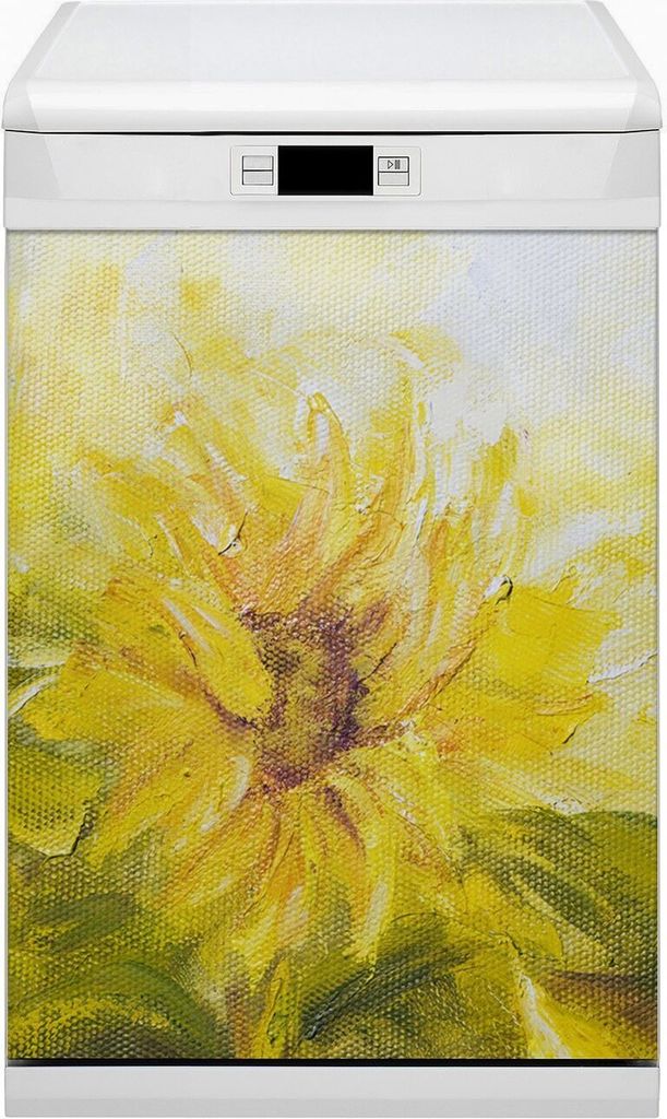 Magnet Folie für Geschirrspüler Magnete Geschirrspüle Magnet für Spülmaschine 45x80 cm Dekor - Sonnenblumen