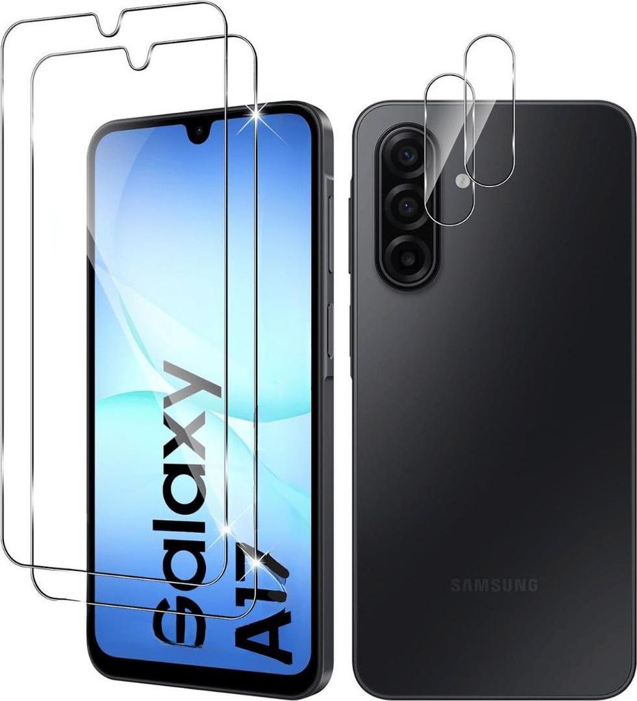 2X Schutzglas für Samsung Galaxy A17 5G Display Kamera Hartglas Panzerfolie Screen Full 9H