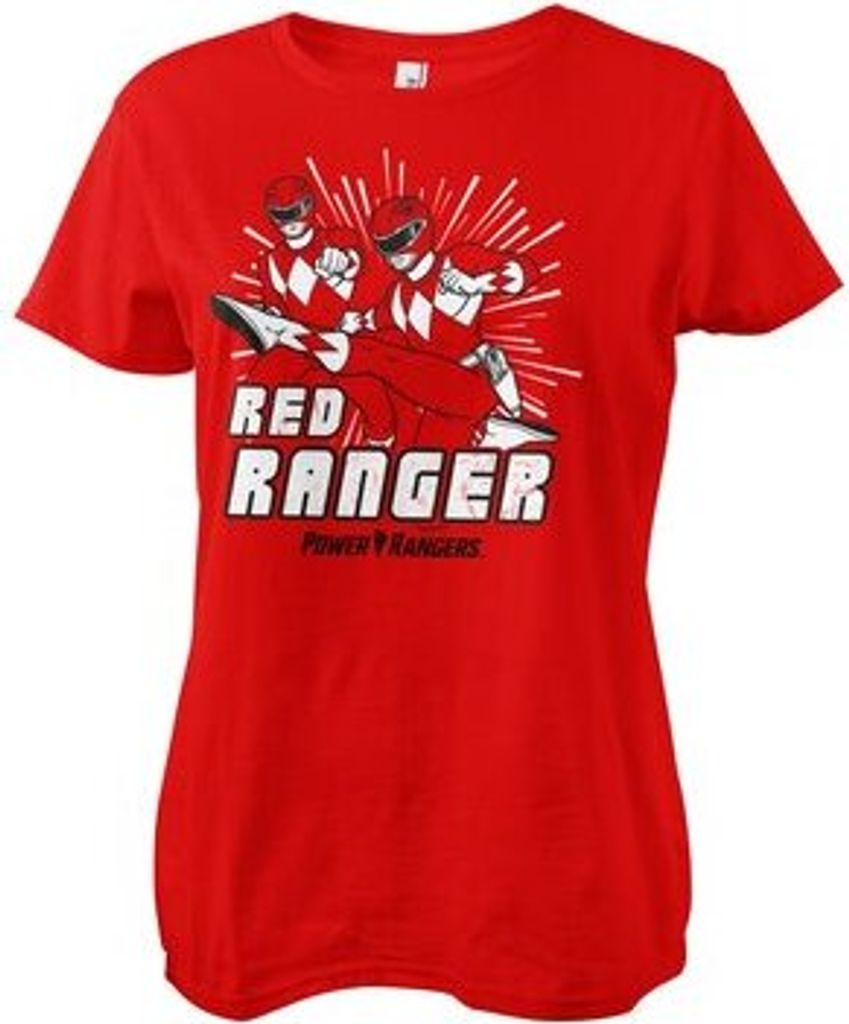 Red Ranger Girly Tee - Small - Red