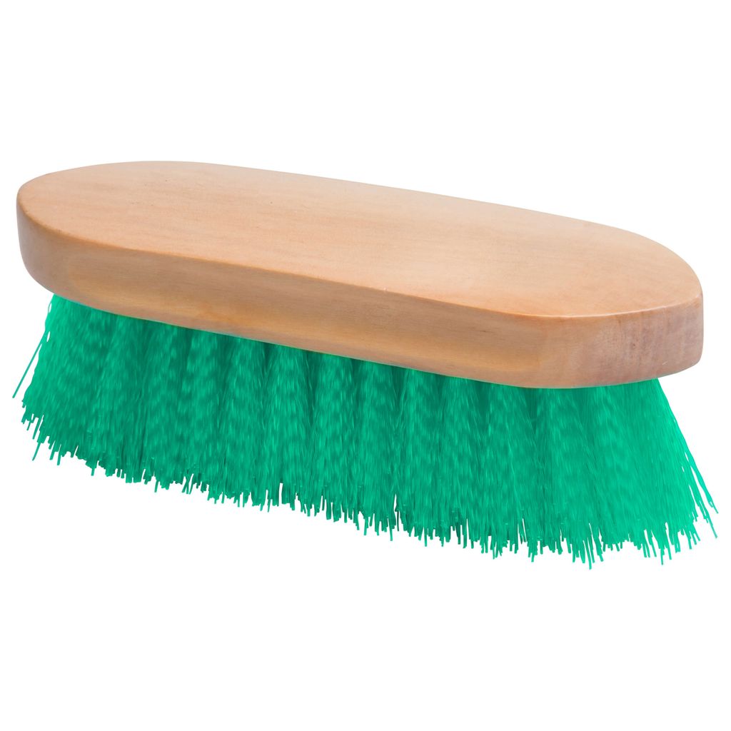 Imperial Riding Wurzelbürste hart Nylon mit Holzrücken IRH, Farbe:Jade, Größe:1SIZE