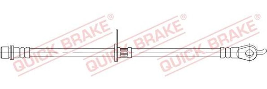 QUICK BRAKE 58.894 Bremsschlauch OE 9094702F43 kompatibel mit Land Cruiser