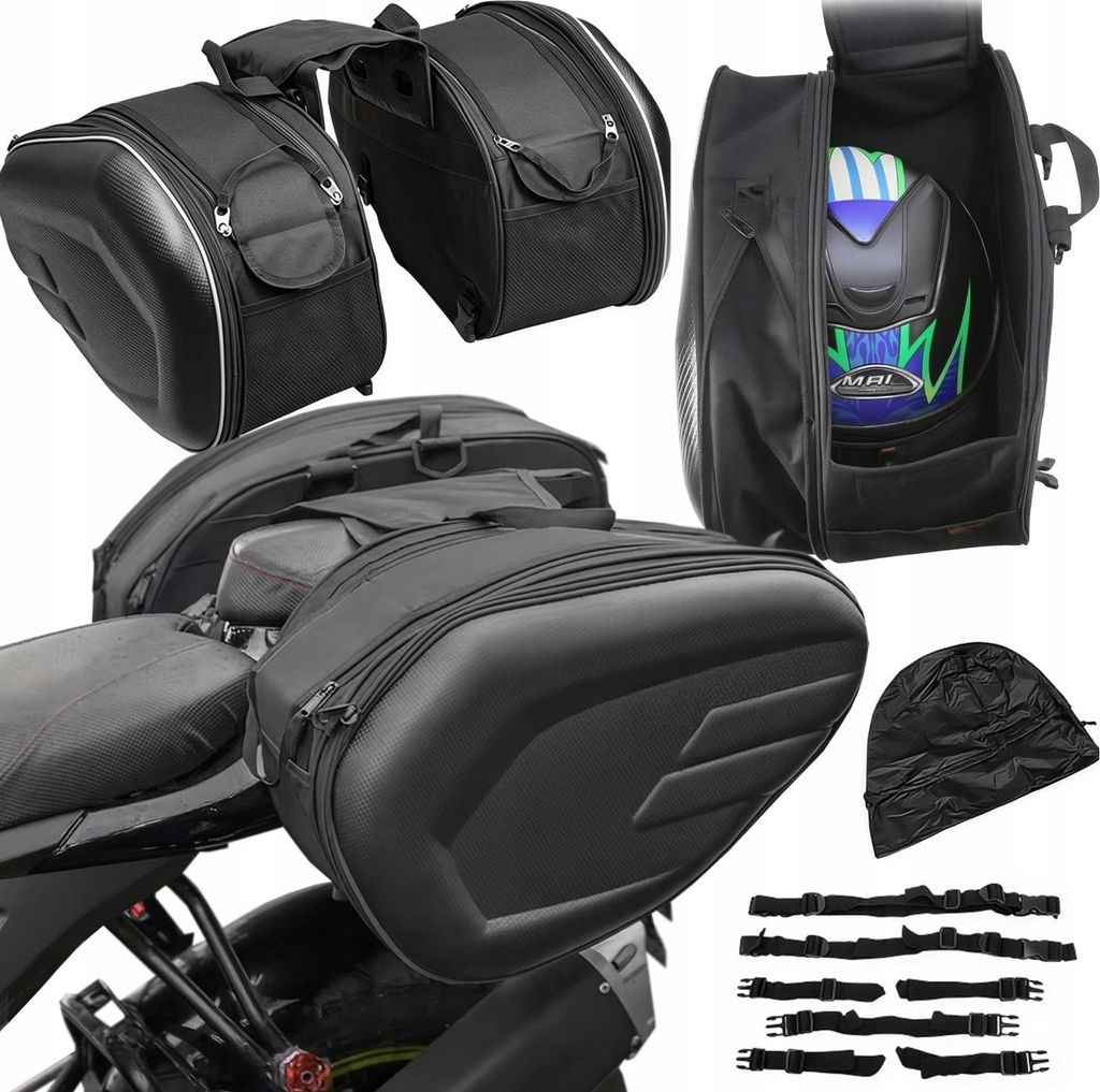 Torba motocyklowa 58L bagażowa wodoodporna mocna pancerna Zdjęcie produktu 