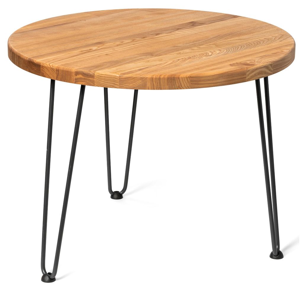LAMO Manufaktur Couchtisch rund aus Holz 60 cm | Beistelltisch couch | Nachttisch Holz, Wohnzimmertisch klein, Kaffeetisch | Stärke: 28 mm, Farbe:...